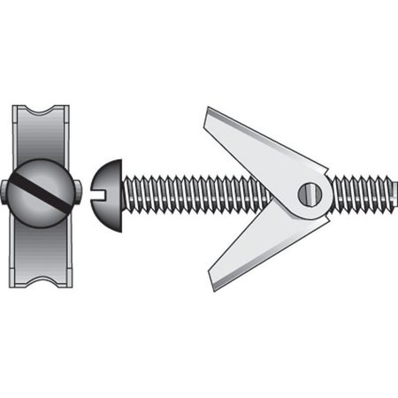 HILLMAN Toggle Bolt, 3" L, Steel, 10 PK 5027